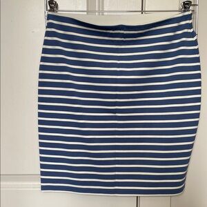 Ann Taylor LOFT Blue & White Striped Skirt - NEW